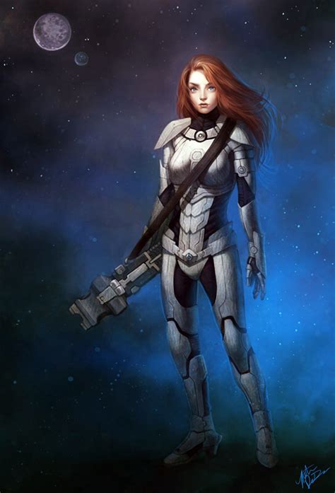 sci fi girl commission by katiedesousa on deviantart