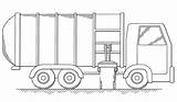 Garbage Trucks sketch template