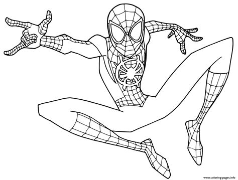 miles morales coloring pages coloring home