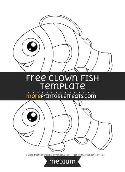clown fish template medium fish template clown fish fish