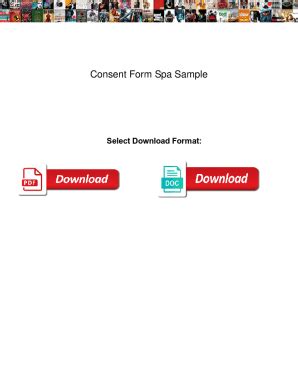 fillable  consent form spa sample consent form spa sample