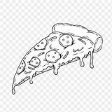 Rawpixel Pepperoni Slice Element sketch template