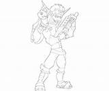 Jak Weapon Coloring Pages sketch template