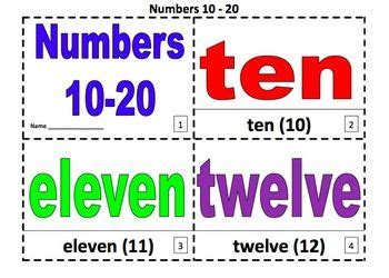 numbers  coloring booklets  numbers   booklet teaching