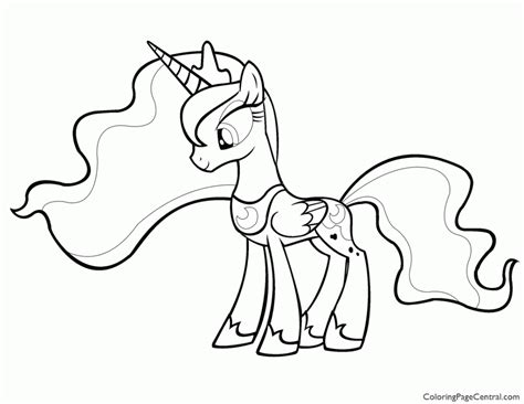 pony princess luna coloring pages coloring home