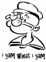 Popeye Sailor Man Coloring Drawing Pages Cartoon Boat Drawings Getcolorings Clip Getdrawings sketch template