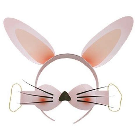 printable character face masks mask  kids rabbit costume