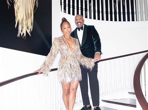 just gorgeous steve harvey and his wife marjorie step out and show