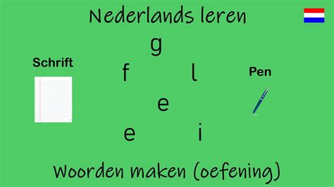 nederlands leren woorden maken oefening youtube