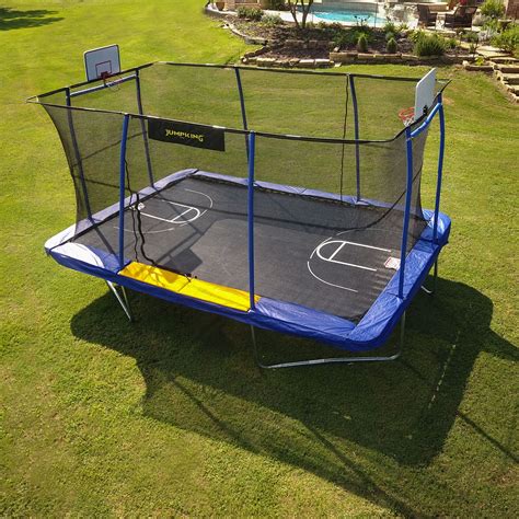 jumpking rectangle    trampoline   basketball hoops footstep  court print