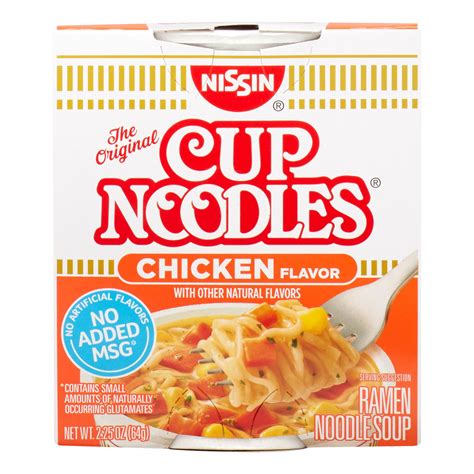 nissin cup noodles chicken flavor  oz  ct walmartcom