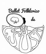 Folklorico Ballet Csusm Baile sketch template