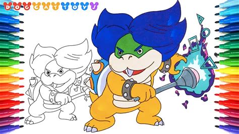 draw super mario bros ludwig  koopalings  drawing coloring pages   kids