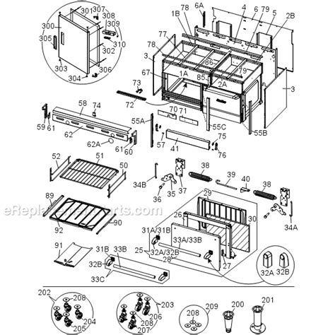 garland  parts list  diagram ereplacementpartscom