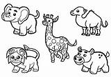 Coloring African Animals Pages Safari Getcolorings Color Printable Pag Kids Print sketch template