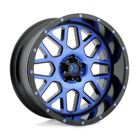 black blue wheels rims xd series grenade   jeep gladiator jt   picclick