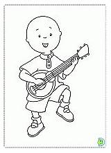 Coloring Caillou Dinokids sketch template