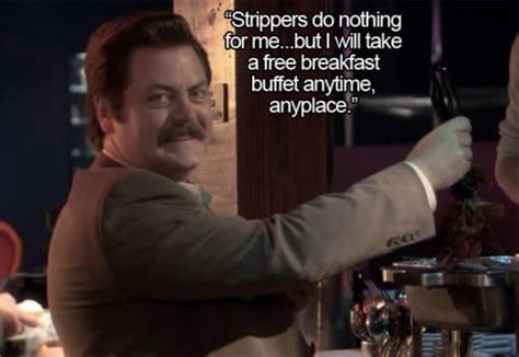 Parks And Recreation All Of Ron Swanson S Quotes About Meat In One Place