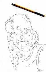 Tagore Rabindranath Sketch Paintingvalley sketch template