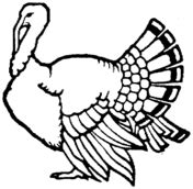 turkey outline coloring page supercoloringcom