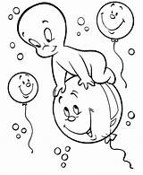 Casper Coloring Pages Halloween Ghost Fun Print Printable Kids Little Sheets Tattoo Friendly Cartoon Activity Ballon Colorless Sitting Cartoons Lovely sketch template