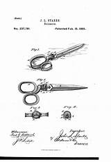 Patents Patent Scissors Google Drawing sketch template