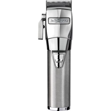 Taglia capelli a filo e batteria autonomia 30 min lame in acciaio 15 posizioni di taglio. Macchinetta tagliacapelli Metal Clipper Chrom BaByliss Pro | parfumdreams