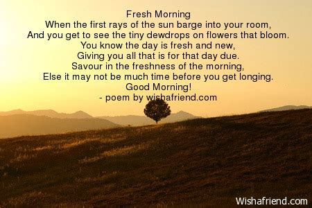 good morning poem   wake