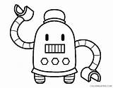 Robot Coloring Pages Coloring4free Kids Cute Printable Related Posts sketch template