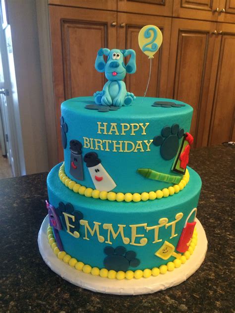 pin by lisabella rdz on my cakes blue clues party blue s clues cake