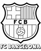 Barcelona Coloring Fc Logo Pages Template Crest sketch template