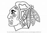 Blackhawks Chicago Logo Draw Step Drawing Nhl Coloring Pages Blackhawk Feathers Spiderman Template Sketch Drawingtutorials101 Getdrawings Previous Next Learn sketch template