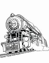 Steam Railroad Colouring Netart Locomotives Effortfulg Designlooter sketch template