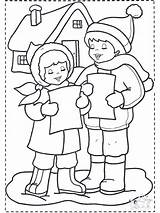 Singen Cantando Schnee Sneeuw Villancicos Weihnachtslied Zingen Nieve Chants Coloriage Kleurplaten Hiver Coloriages Natalizio Canto Malvorlagen Canti Villancico Chanter Anzeige sketch template