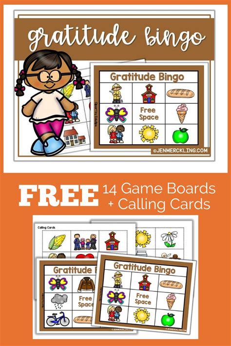 gratitude bingo game freebie gratitude bingo bingo  kids