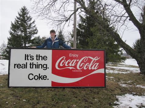 Huge Coca Cola Tin Sign Its The Real Thing Collectors Weekly