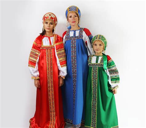 Traditional Russian Dress Dunyasha For Girl Folk Russian