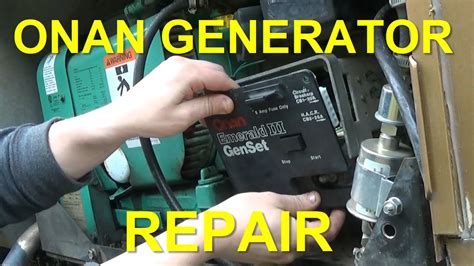 onan generator repair replacing control board voltage regulator youtube