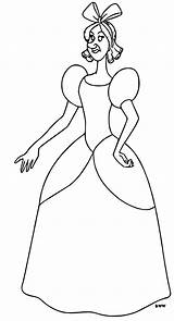 Anastasia Cinderella Coloring Pages Drizella Tremaine Lady Lucifer Charming Prince Wecoloringpage sketch template