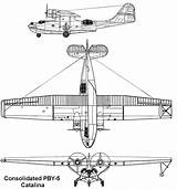 Consolidated Catalina Pby sketch template