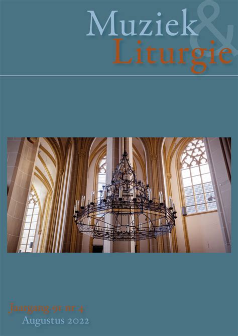 muziek en liturgie website van het tijdschrift muziek liturgie een uitgave van de kvok