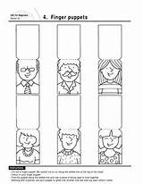 Family Finger Puppets Puppet Printable Kids Craft Crafts Daddy Worksheets Paper Activities Cut Kindergarten Fingers Songs Printables Paste Preschool Pdf sketch template