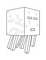Minecraft Coloring Ghast Pages Herobrine Mobs Coloringpagesonly sketch template