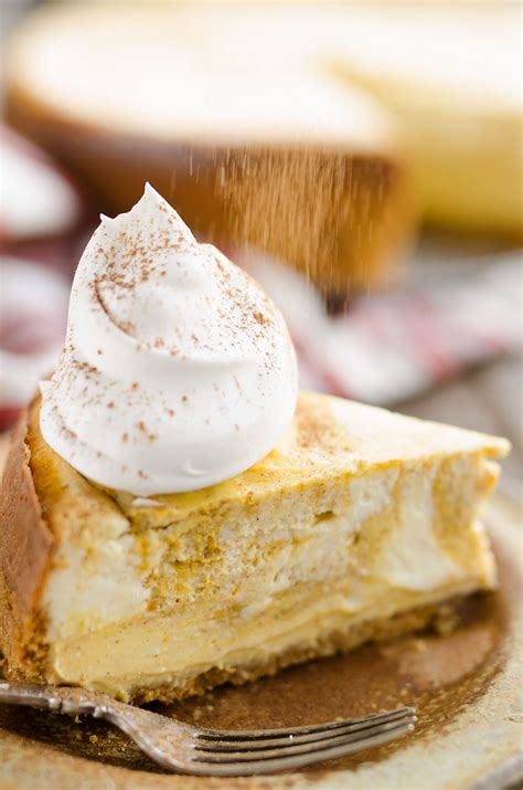 pumpkin swirl cheesecake holiday dessert recipe recipe pumpkin