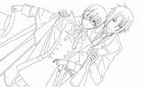 Coloring Pages Anime Butler Choose Board Lineart sketch template
