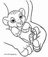 Coloring Baby Lion King Pages Simba Cub Kids Disney Colouring Arms His Mother Print Printable Cubs Color Clipart Template Nala sketch template