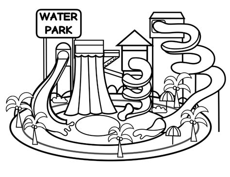 water park drawing    clipartmag