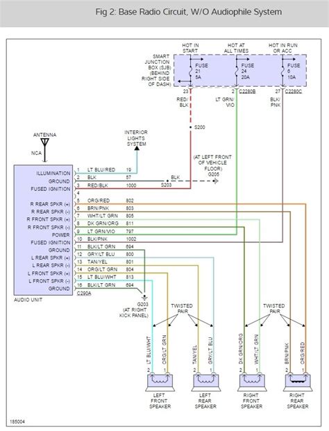 silverado radio wiring diagram