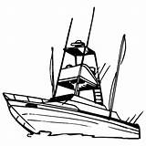 Boat Fishing Coloring Pages Drawing Line Color Yacht Recreational Clip Sport Boats Clipart Play Kids Row Template Speed Print Getdrawings sketch template