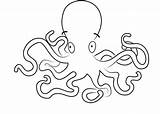 Octopus Kids Coloring Inky Drawing Pages Clipart Line Getdrawings Color Printable Library sketch template